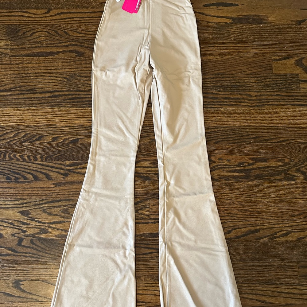Commando faux leather wide leg leggings
